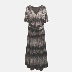 Lane Bryant Geometric Dress W/ Flutter Sleeve | Sz 26